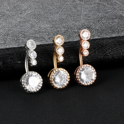 1Pc Surgical Steel Belly Button Ring Piercing Sexy Dangling Belly Ring Crystal Belly Piercing Woman Body Jewelry Barbell 14G