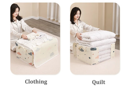 Quilt Clothes Big Capacity Storage Bag Quilt Bedding Storage Closet Organizer Wardrobe Organizer Blanket Sorting Bags Dust-proof